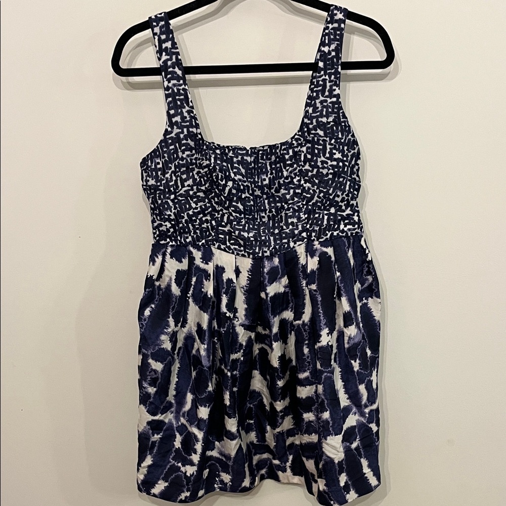 BB Dakota Navy and White Mini Dress